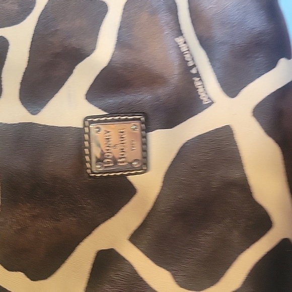 Dooney & Bourke Vintange Vacchetta Leather Giraffe Print Shoulder/ Hobo Bag+ Tag - Picture 3 of 16